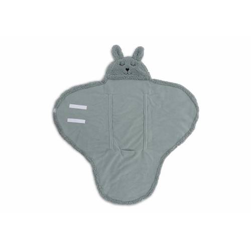 JOLLEIN Wrap Blanket Bunny - Sea Green